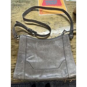 VTG Frye Melissa Smooth Slate Gray Leather Shoulder Bag